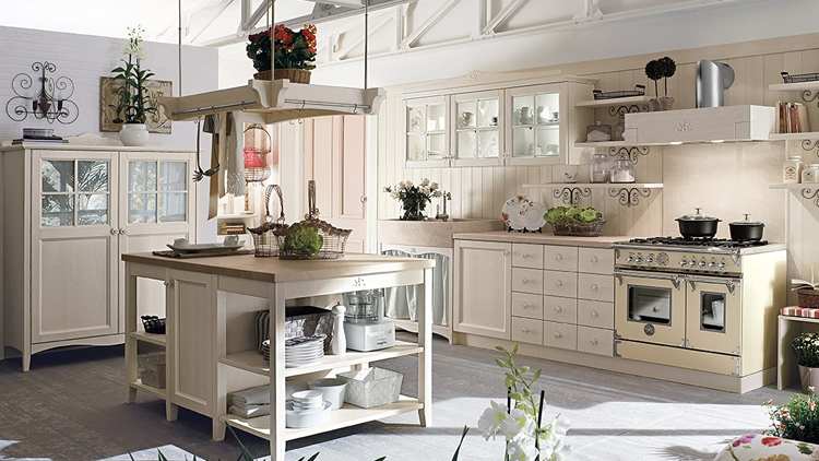 Cucina Country marchio Callesella modello fieno talcato